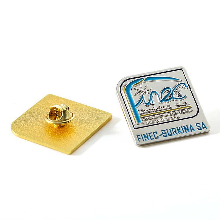 Metal Customized Gold And Silver Sport Pin
