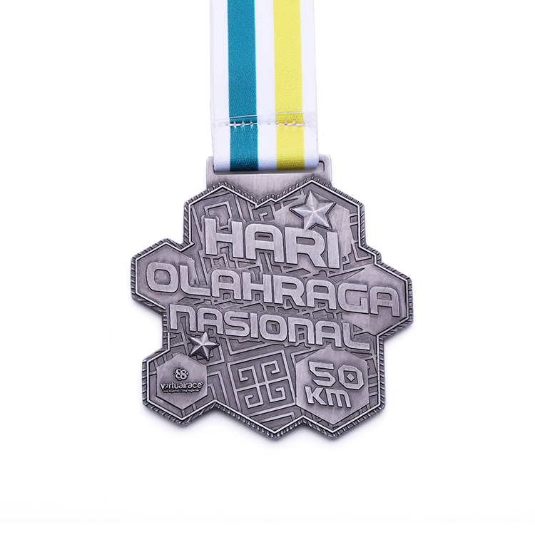 Custom Cool Metal Hari Olahraga Medal for Different Sports