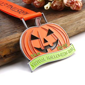 Custom Metal Pumpkin Shaped Halloween Medal for Festival