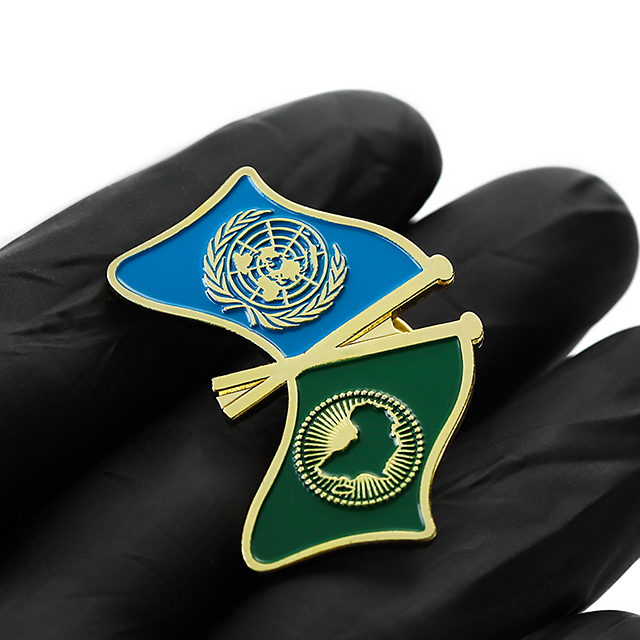Metal Flag Lapel Pins by Zinc Alloy Material for Suit