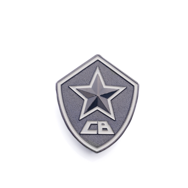 Metal Custom Soft Enamel Shield And Star Pin