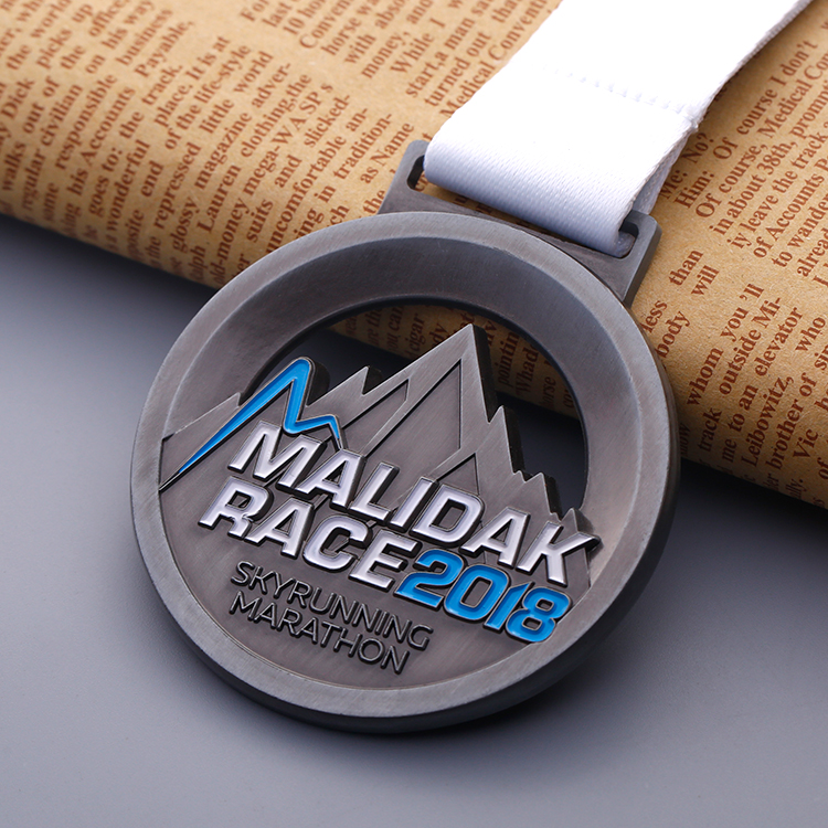 Unique Most Beautiful Silver Skyrunning Medal for Marathon