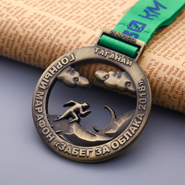 Round Metal Bronze Cut Out Medal for Events