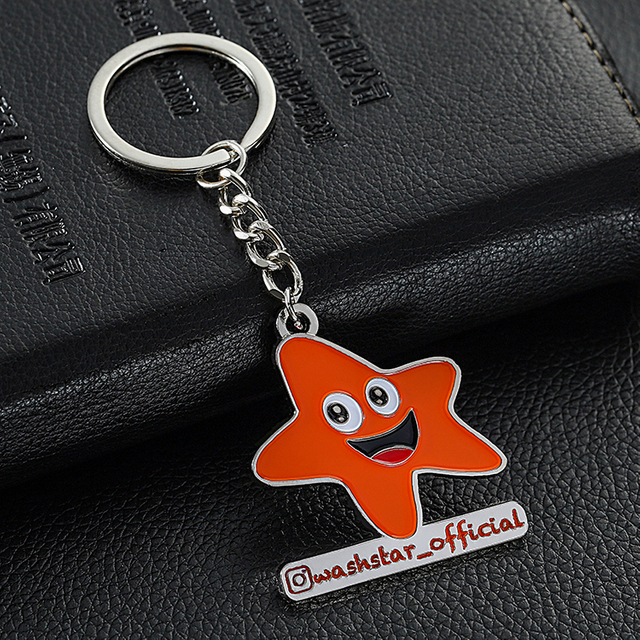 Luxury Star Metal Keychains With Logo
