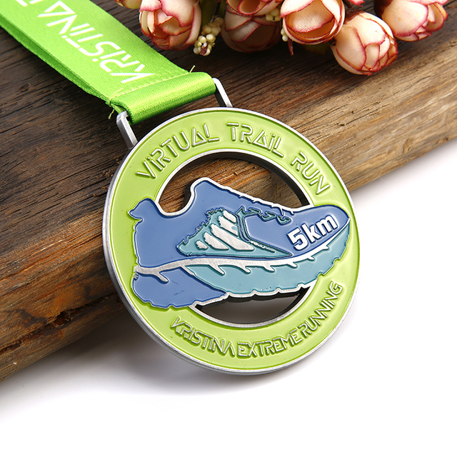 Metal Custom Enamel Filled Virtual Run Sports Medal for Winner