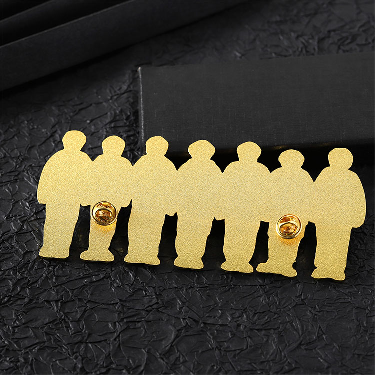 Metal Custom Gold Big Bts Pin