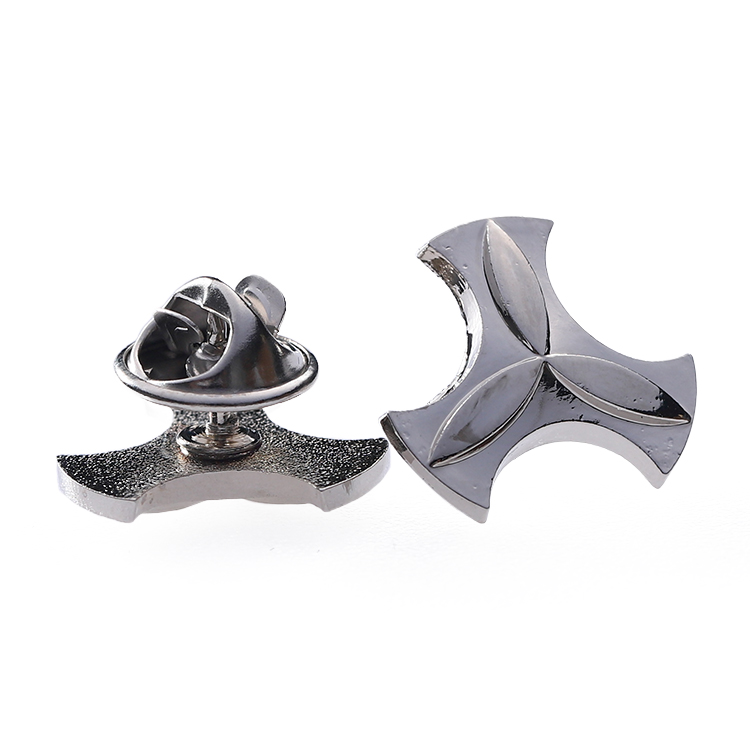Die Struck Metal 3D Silver Windmill Pins