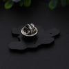 Personalized Iron Black Frog Pin