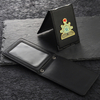 Custom Metal Shield Badge with Leather Id Inserts