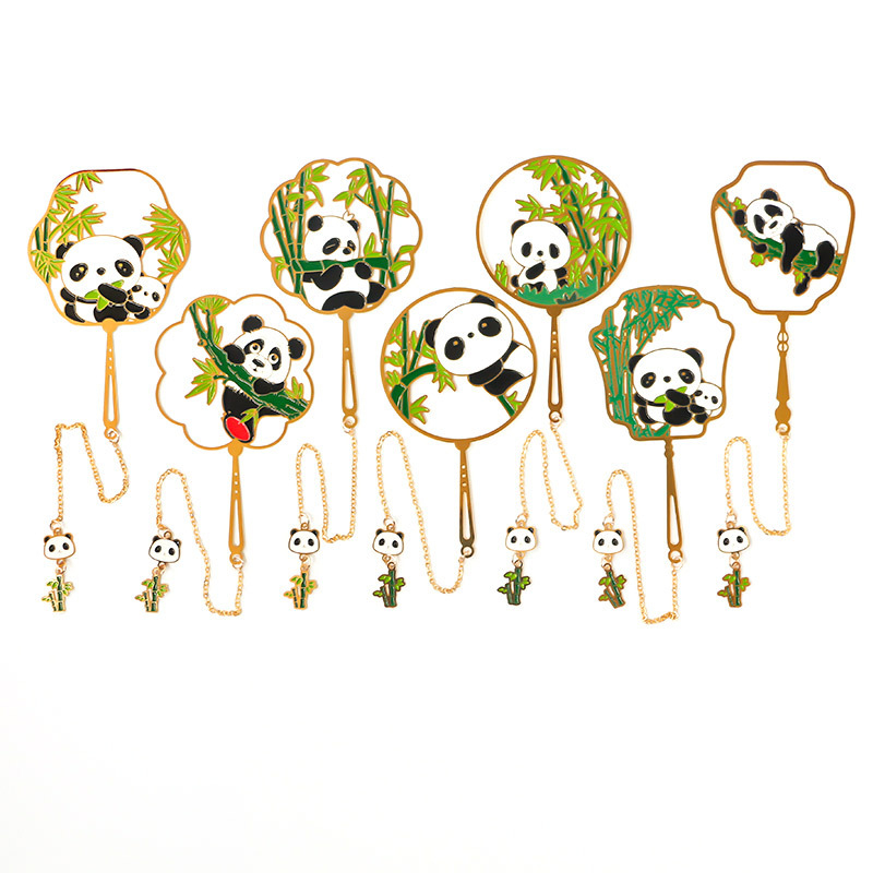 Customized Cool Cut Out Panda Bookmark for Decoration