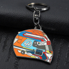 Hard Enamel Custom Metal Helmet Keychain for Gift