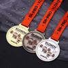 Professional Round Zinc Alloy Weightlifting Medal with Lanyard for Power Weekend