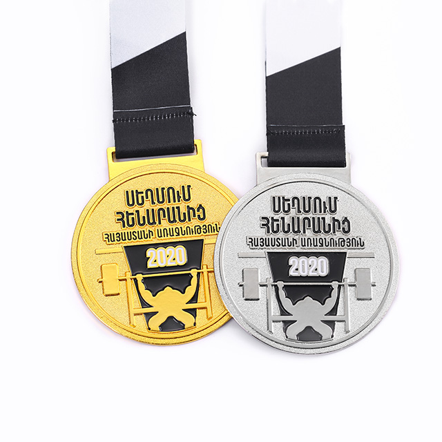High Quality Metal Powerlifting Medal for Russia