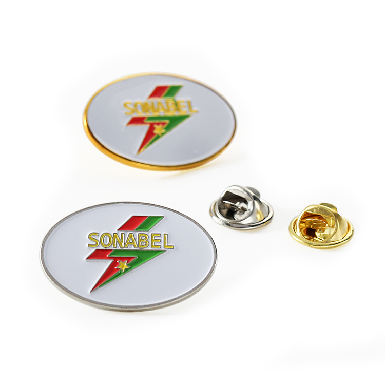 Metal Customized Gold Round Sonabel Pin