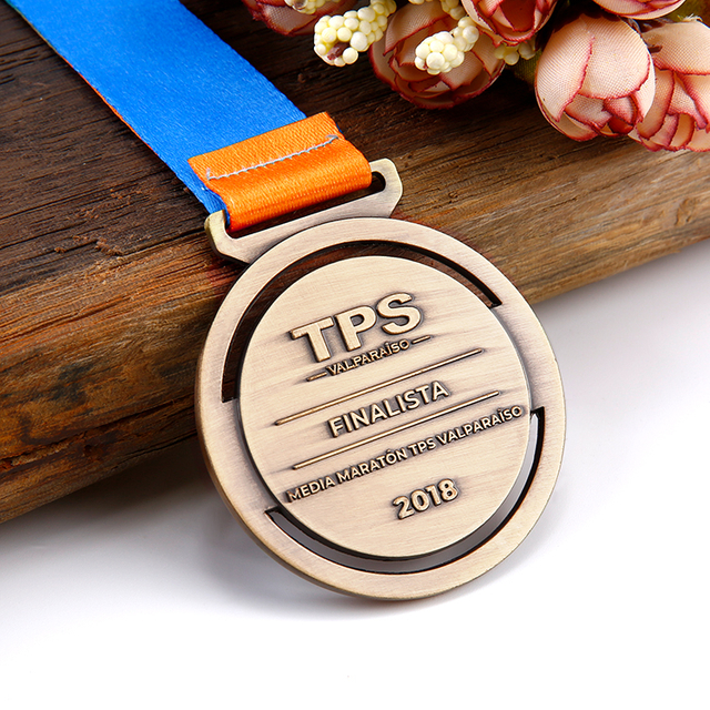 Custom Metal Bronze Media Maraton Medal for Sports