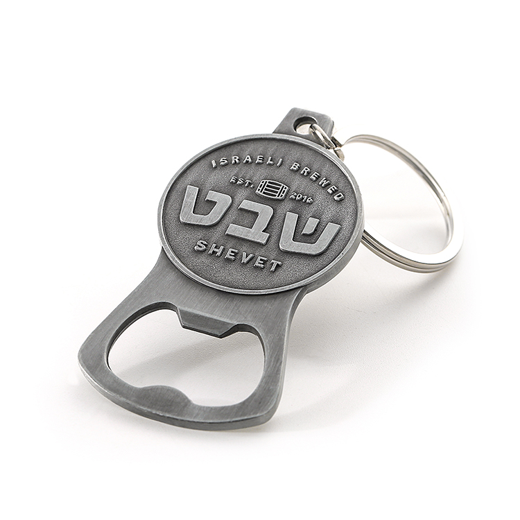 Custom Metal Soft Enamel Bottle Opener Key Ring for Gift