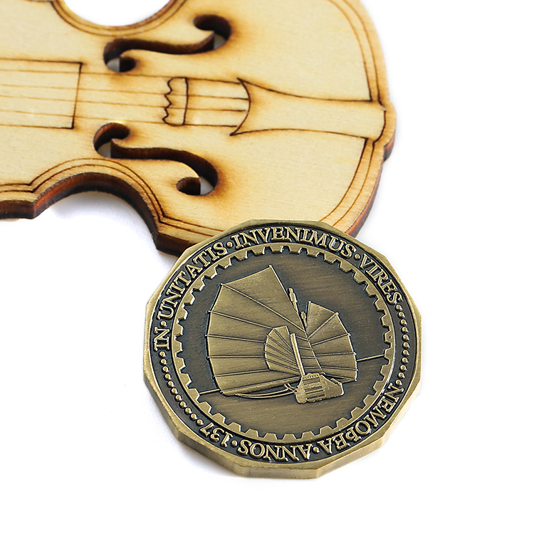 Personalized Antique Metal Challenge Coins