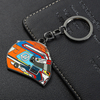 Hard Enamel Custom Metal Helmet Keychain for Gift