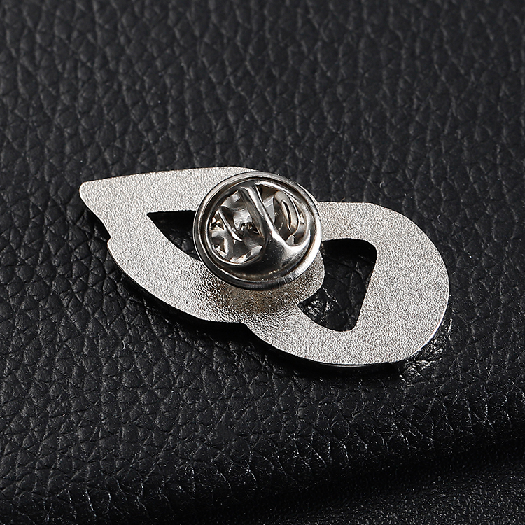 Custom Metal Cut Out Black Pin with Enamel