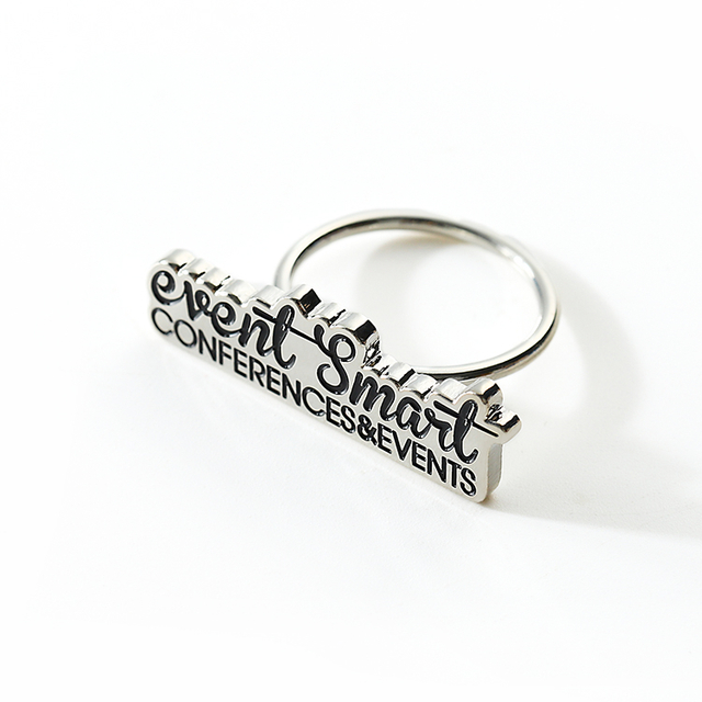 Metal Custom Silver Enamel Scarf Buckle