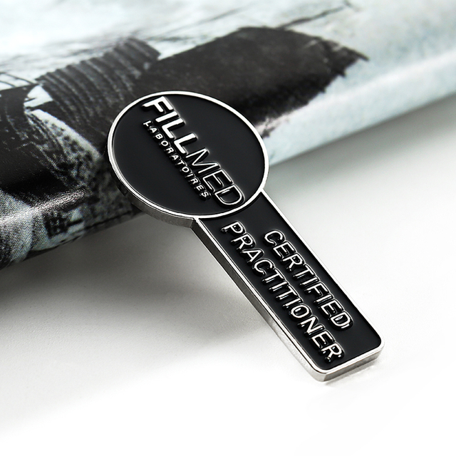 Metal Custom Black Long Fillmed Pin
