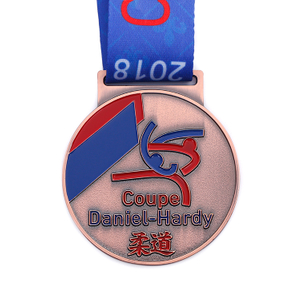 Round Metal Copper Matsuru Canada Medal for Sports