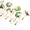 Customized Cool Cut Out Panda Bookmark for Decoration